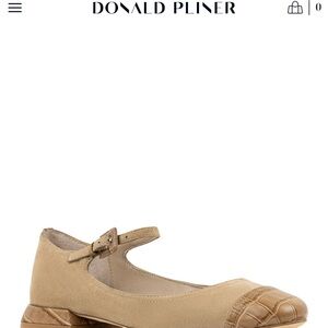 Donald J. Pliner Beige Mary Jane Dress Shoes - Larro - ladies 8.5